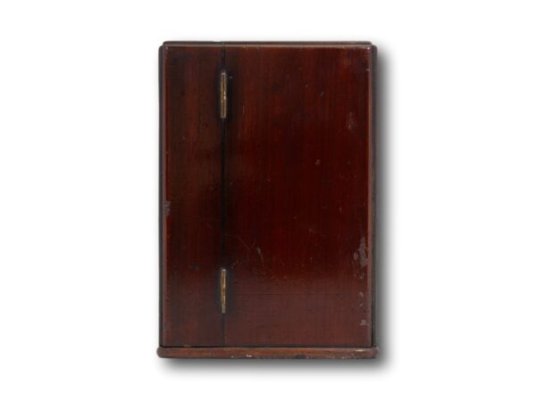 Side of the Mahogany Apothecary Cabinet
