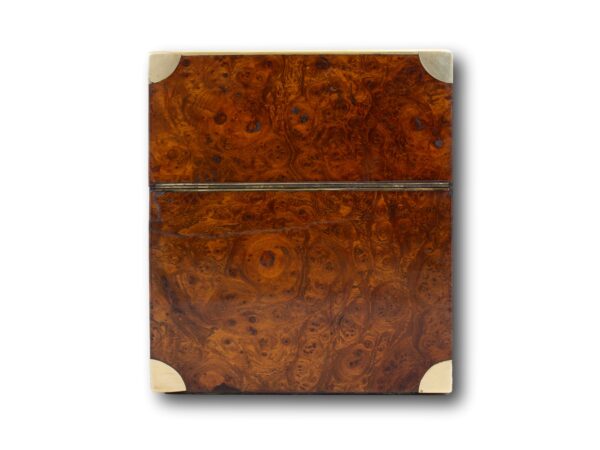 Rear of the Antique Burr Walnut Jewellery Box