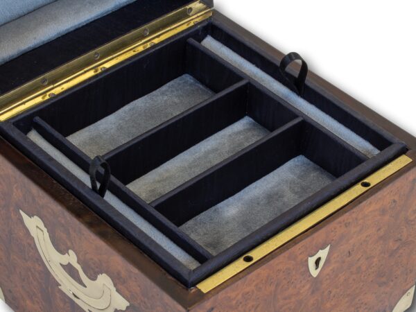 View of the top tier jewellery tray