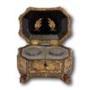 Front of the Chinese Export Lacquer Tea Chest with the lid up