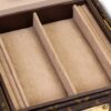 View of the top partitioned tray
