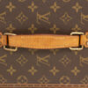 Close up of the leather carry handle