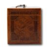 Side of the Antique Mahogany Tea Chest