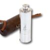 Front overview of the Novelty Silver Plate Telescope Flask