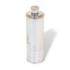 Side overview of the Novelty Silver Plate Telescope Flask