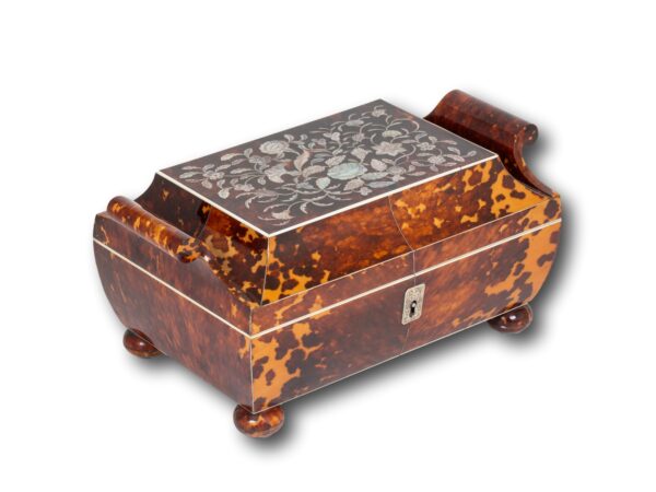Font overview of the Tortoiseshell and Mother of Pearl Sewing Box