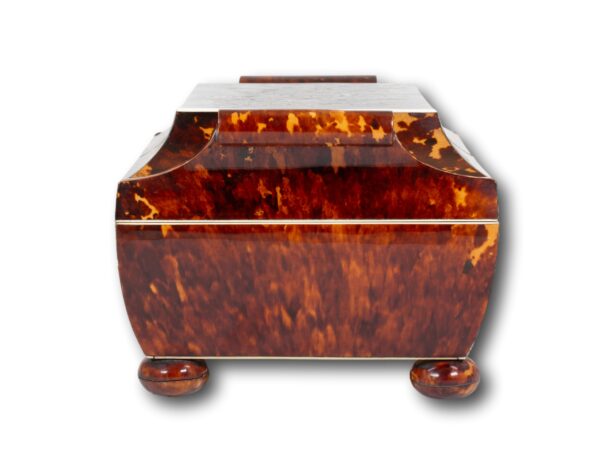Side of the Tortoiseshell and Mother of Pearl Sewing Box