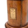 Close up of the collection times on the Country House Oak Letter Box Rodrigues