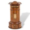 Front overview of the Country House Oak Letter Box Rodrigues