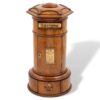 Front overview of the Country House Oak Letter Box Rodrigues