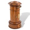 Front overview of the Country House Oak Letter Box Rodrigues
