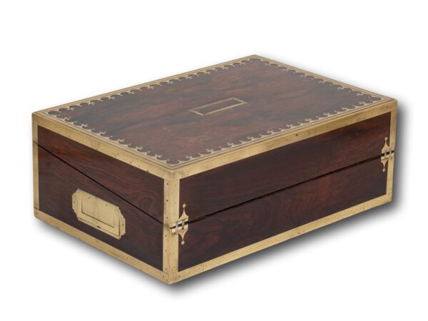 Rear overview of the Rosewood Writing Box David Edwards