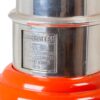 Close up of the Manhattan recipe on The Master Incolor Red Cocktail Shaker