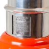 Close up of the Clover Club recipe on The Master Incolor Red Cocktail Shaker