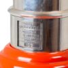 Close up of the Dry martini recipe on The Master Incolor Red Cocktail Shaker