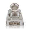 Rear of the Silver Mounted Desk Inkwell and Clock