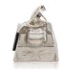 Side of the Silver Mounted Desk Inkwell and Clock
