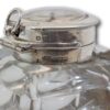 Close up of the sterling silver hallmarks on the Silver Mounted Desk Inkwell and Clock