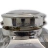 Close up of the sterling registration mark on the Silver Mounted Desk Inkwell and Clock