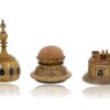 View of the components Tunbridge Ware Brighton Pavilion Sewing Compendium