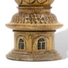 Close up of the base of the Tunbridge Ware Brighton Pavilion Sewing Compendium