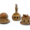 View of the components Tunbridge Ware Brighton Pavilion Sewing Compendium