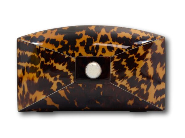Top of the Tortoiseshell and Mother of Pearl Tea Caddy