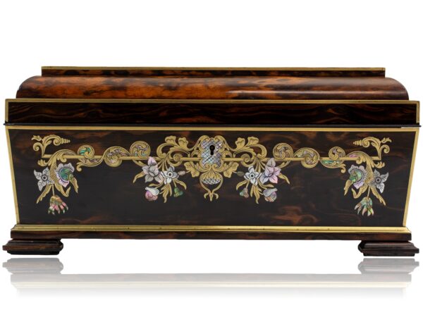 Front of the Coromandel Inlaid Sewing Box John Turrill