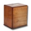 Rear overview of the Mahogany Double Opening Apothecary Box