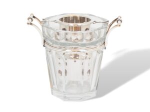 Overview of the Baccarat Crystal Champagne Cooler with liner