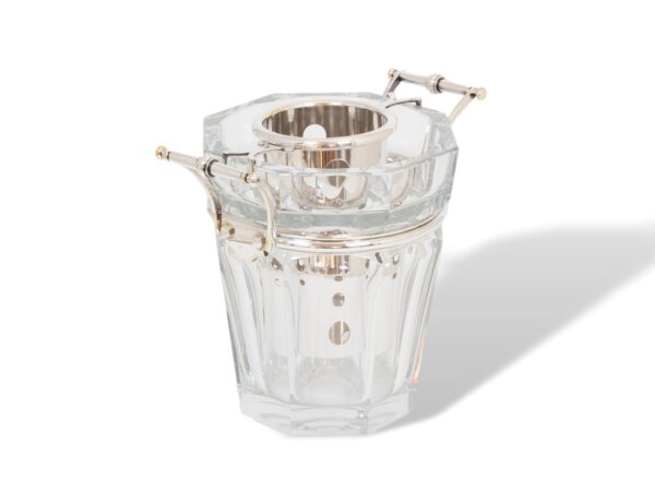 Overview of the Baccarat Crystal Champagne Cooler with liner