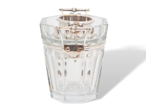 Side of the Baccarat Crystal Champagne Cooler with liner