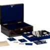 Overview of the Coromandel Sewing Box Lund with the tool tray removed and various accessories showing