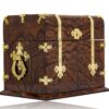 Front overview of the Feathered Burr Walnut Decanter Box Betjemann Kenneth