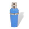 Side of the Master Incolor Art Deco Blue Cocktail Shaker