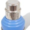 Close up of the Dry Martini recipe on the Master Incolor Art Deco Blue Cocktail Shaker