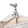 Close up of the spirit of ecstasy on the Rolls Royce Novelty Silver Desk Barometer
