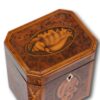 Lid of the Burr Yew Canted Corner Tea Caddy