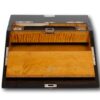 Coromandel Silver Mounted Writing Box Betjemann with the rear storage compartment open