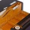 Close up of the secret extended compartment from the Coromandel Silver Mounted Writing Box Betjemann