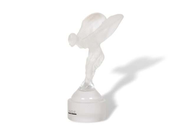 Front overview of the Lalique Spirit of Ecstasy Limited Edition Car Mascot