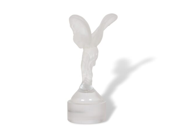 Rear overview of the Lalique Spirit of Ecstasy Limited Edition Car Mascot
