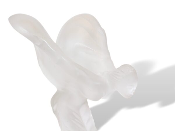 Close up of the Lalique Spirit of Ecstasy Limited Edition Car Mascot