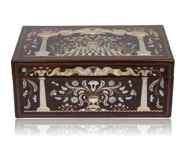 Front of the Inlaid Writing Box Hausburg