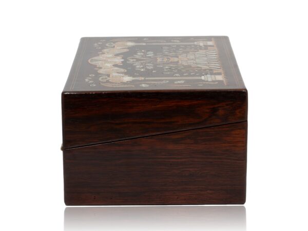 Side of the Inlaid Writing Box Hausburg