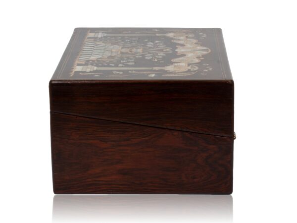 Side of the Inlaid Writing Box Hausburg