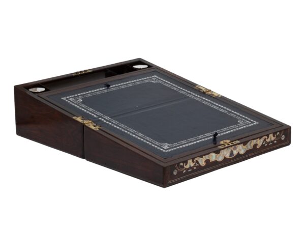 Inlaid Writing Box Hausburg opened