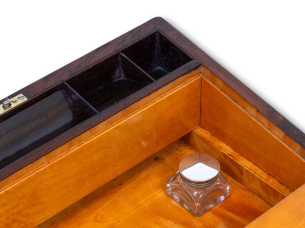 How to access the secret compartment inside the inlaid Writing Box Hausburg