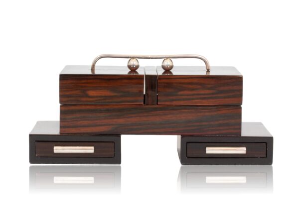 Front of the Macassar Ebony Cigarette Box