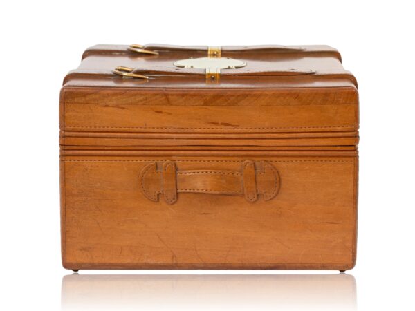 Side of the French Novelty Suitcase Jewellery Box